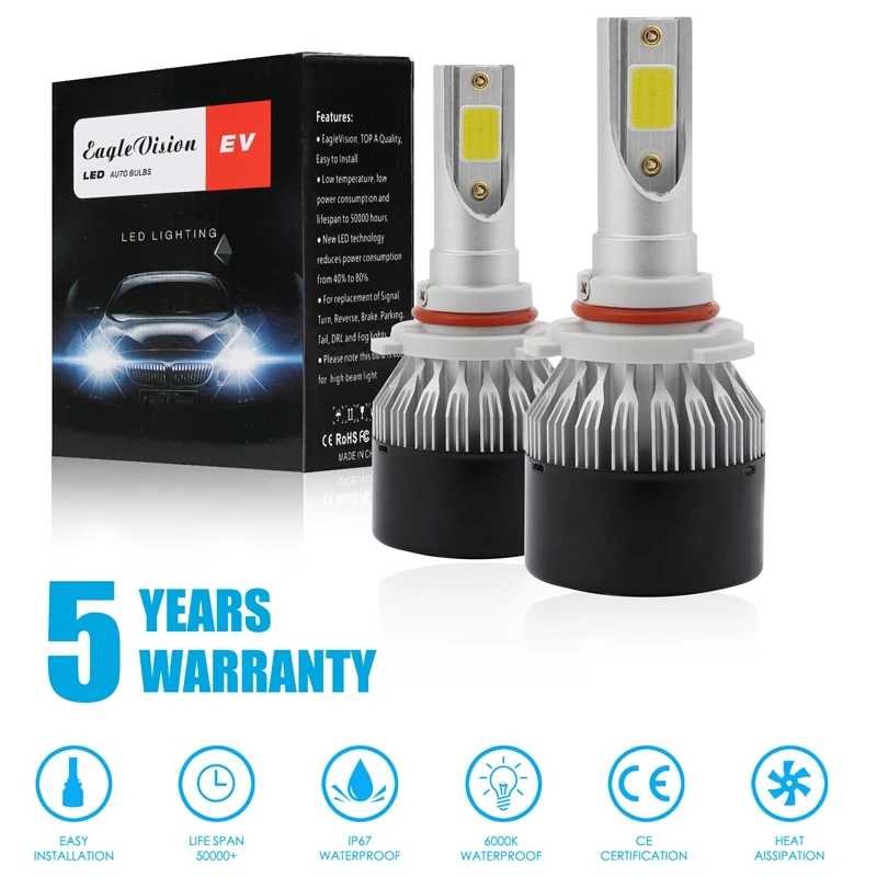 Dob 9006 Hb4 Led Headlight Lamp Light Bulbs Conversion Kit 1500W 225000Lm Hid 6500K | Автомобили и мотоциклы