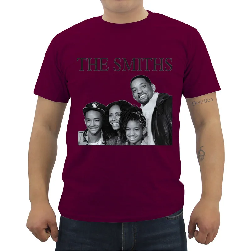 Футболка с принтом The Smiths Will Smith семейные хипстерские футболки летняя мужская