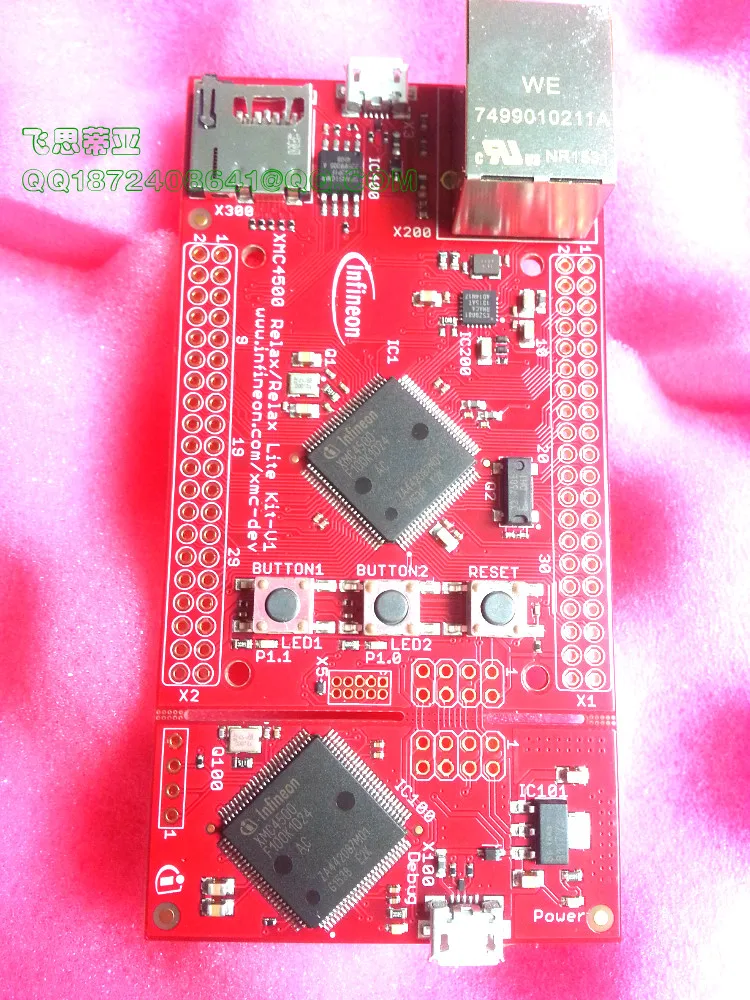 Макетные платы и наборы kit_xmc45_rex_v1 XMC4500 SP001018602-ARM недорогой Dev Brd для XMC45 MCU w/Ethernet |
