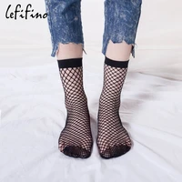 3 pairlot women fishnet socks sexy grid short socks black thin hollow lattice geometry summer breathable net socks mesh ne30530