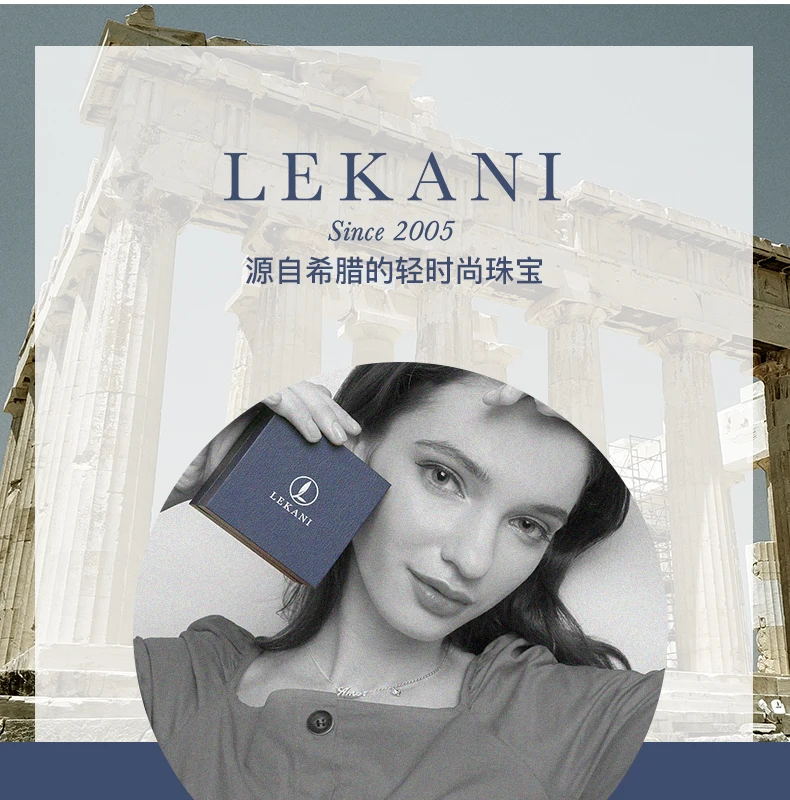 LEKANI изысканные кристаллы от Swarovski цепочка для ключиц чокер дьявол глаз рука хамса Подвеска, женские ожерелья хорошее ювелирное изделие