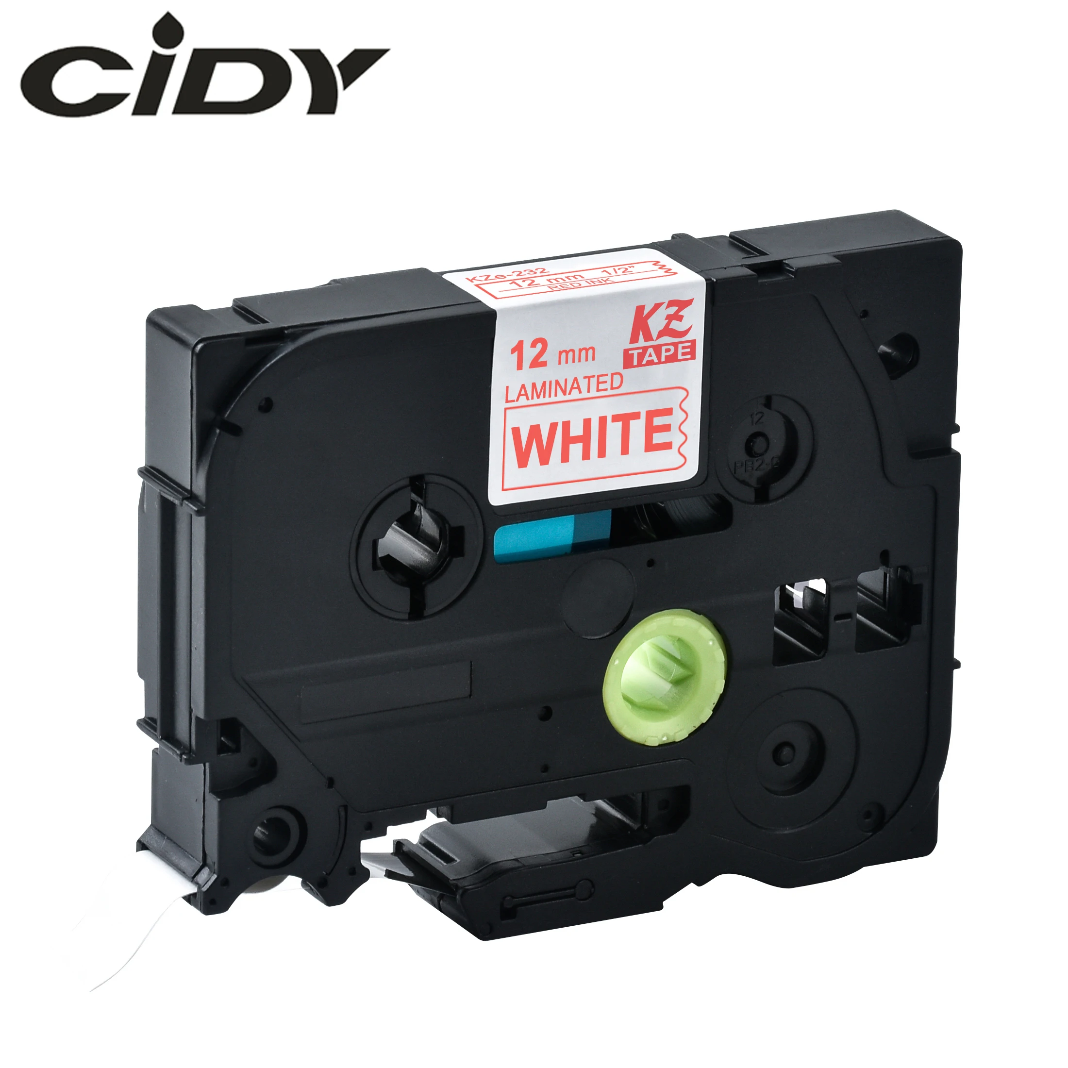 CIDY Tze 232 Tz232 красный на белом ламинированном совместим с P touch 12 мм | Компьютеры и