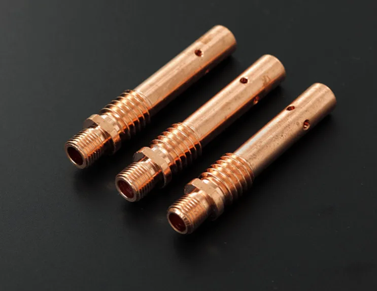 

10pcs External Teeth of Copper Connecting Rod for 350 Second Welding Torch Fittings of Gas-shielded Welding Machine