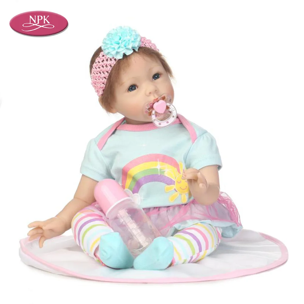 NPK Reborn Girl Baby силиконовая кукла Juguetes 55 см реалистичные куклы принцессы для