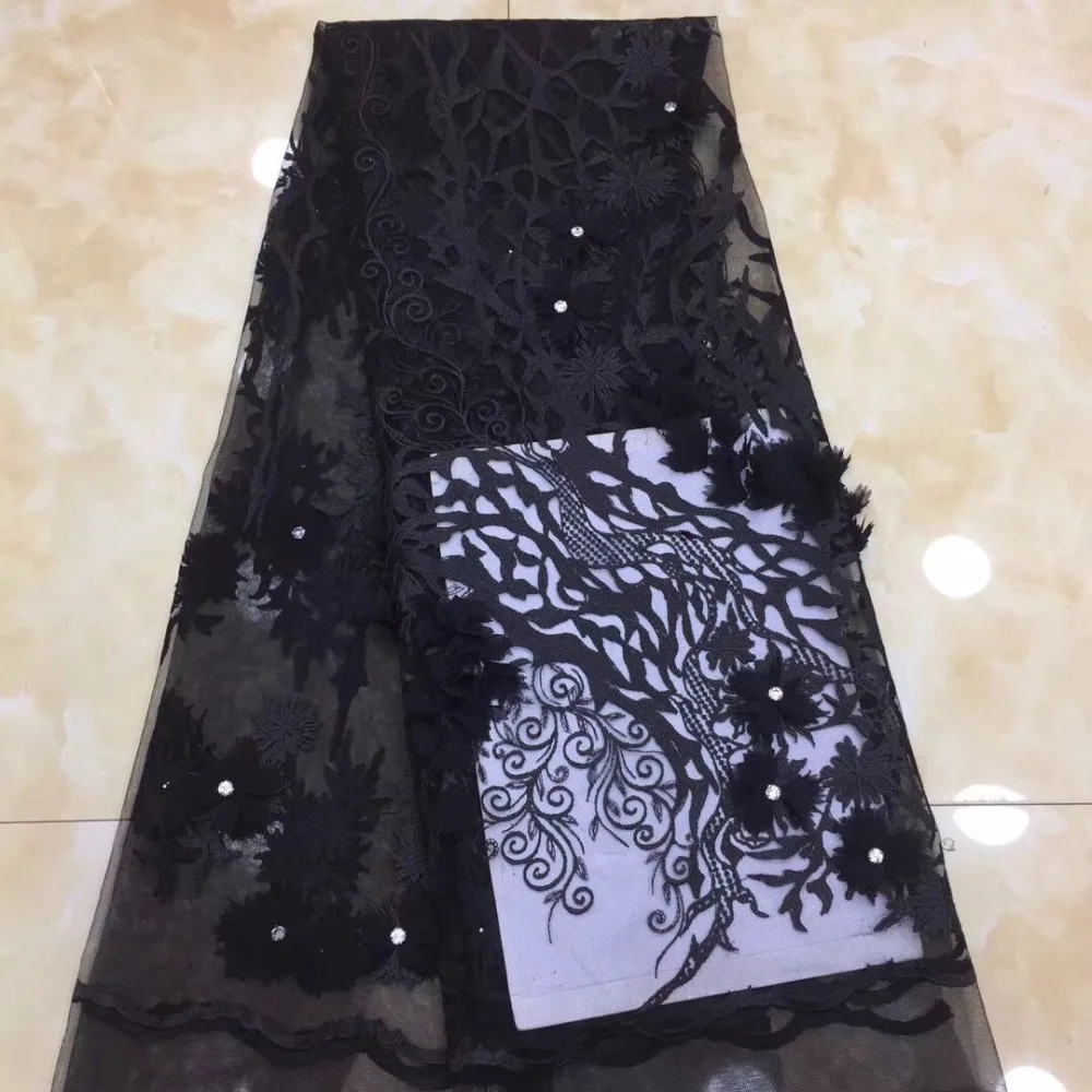 Новый модный большой камень сетчатая кружевная ткань африканская швейцарская