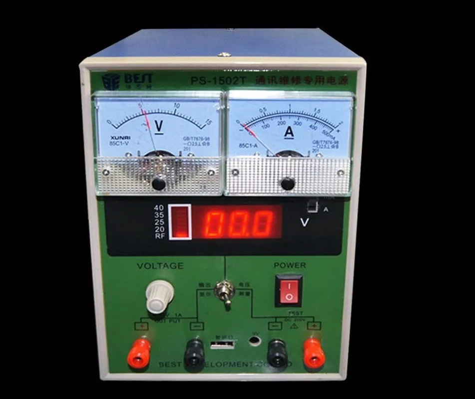 Источник стабилизированного напряжения 220V 0 15V 2A лучшая машина для испытания