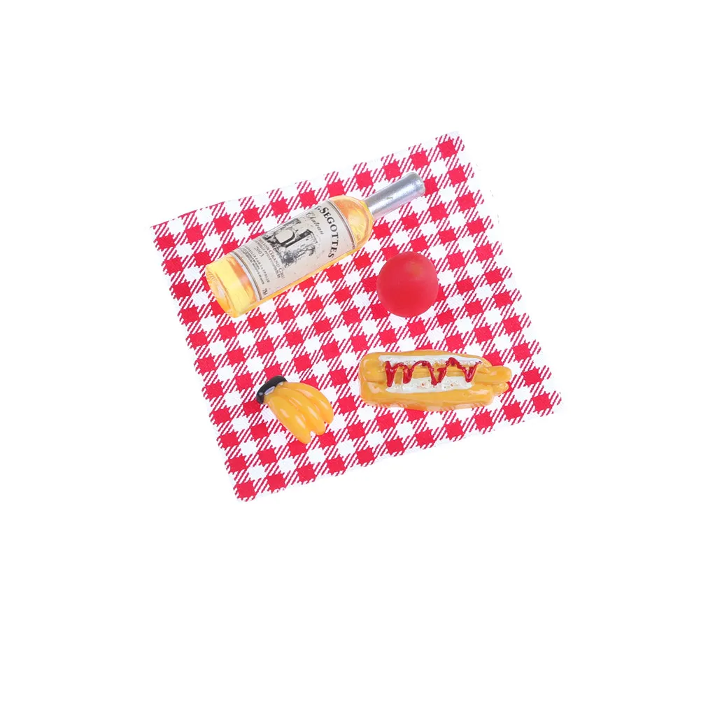 Столовая бамбуковая корзина для фруктов вина баннана 1:12 кукольный домик