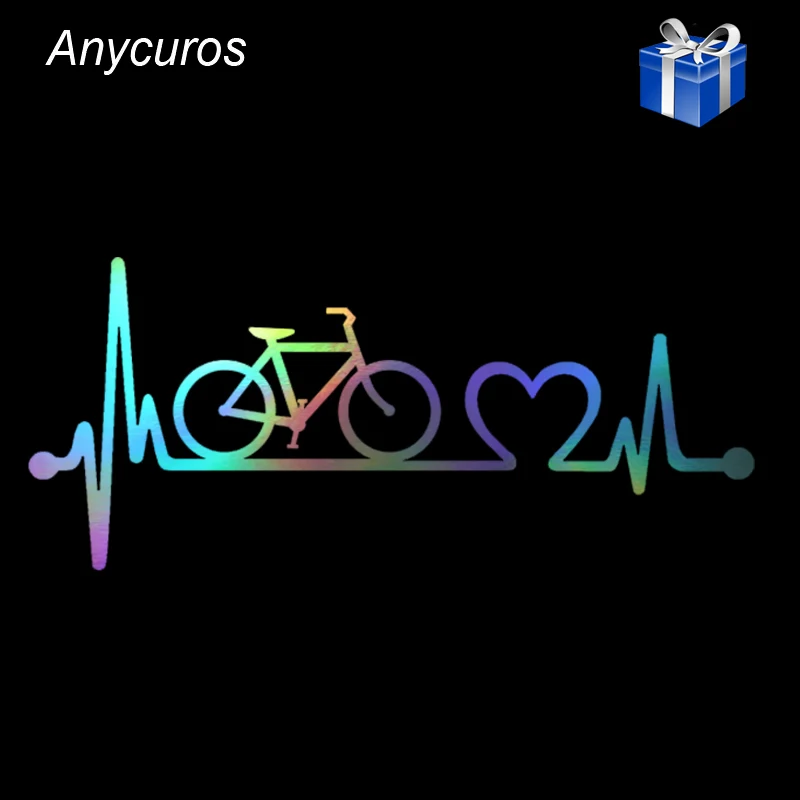 Автомобильный Стайлинг велосипед сердцебиение Lifeline Велоспорт Модные виниловые