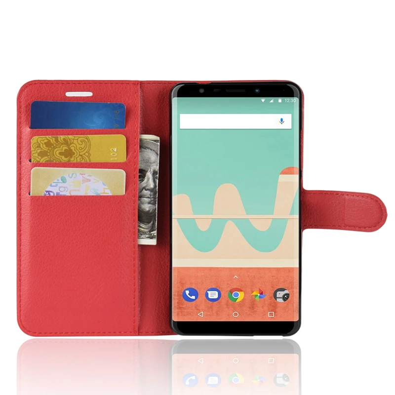 Alesser для Wiko вид Go кожаный чехол флип телефона с карты карман крышка кошелек Чехол 5