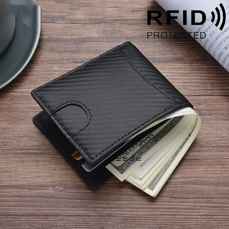 Мужские кошельки Portefeuille Homme тонкий кошелек из натуральной кожи с защитой от кражи
