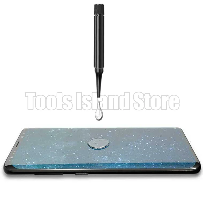 Фото 50 шт./лот УФ закаленное стекло клей для Samsung Galaxy Note 9 8 S8 S9 Plus S7 Edge полное покрытие клей стекло для LG V30 пленка для iPhone №3