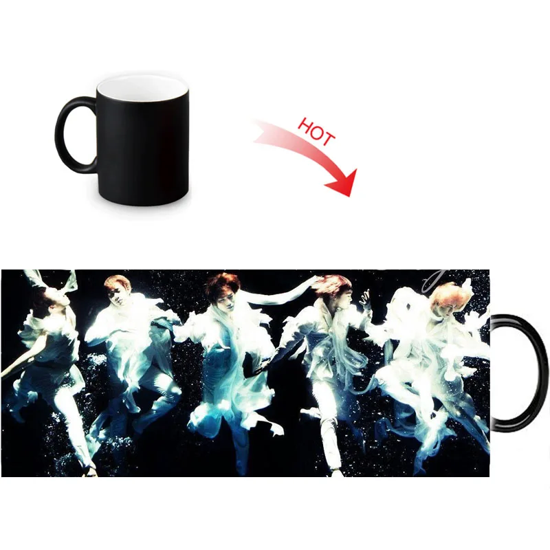 MBLAQ печать изменение цвета/изменение керамическая кружка термочувствительные