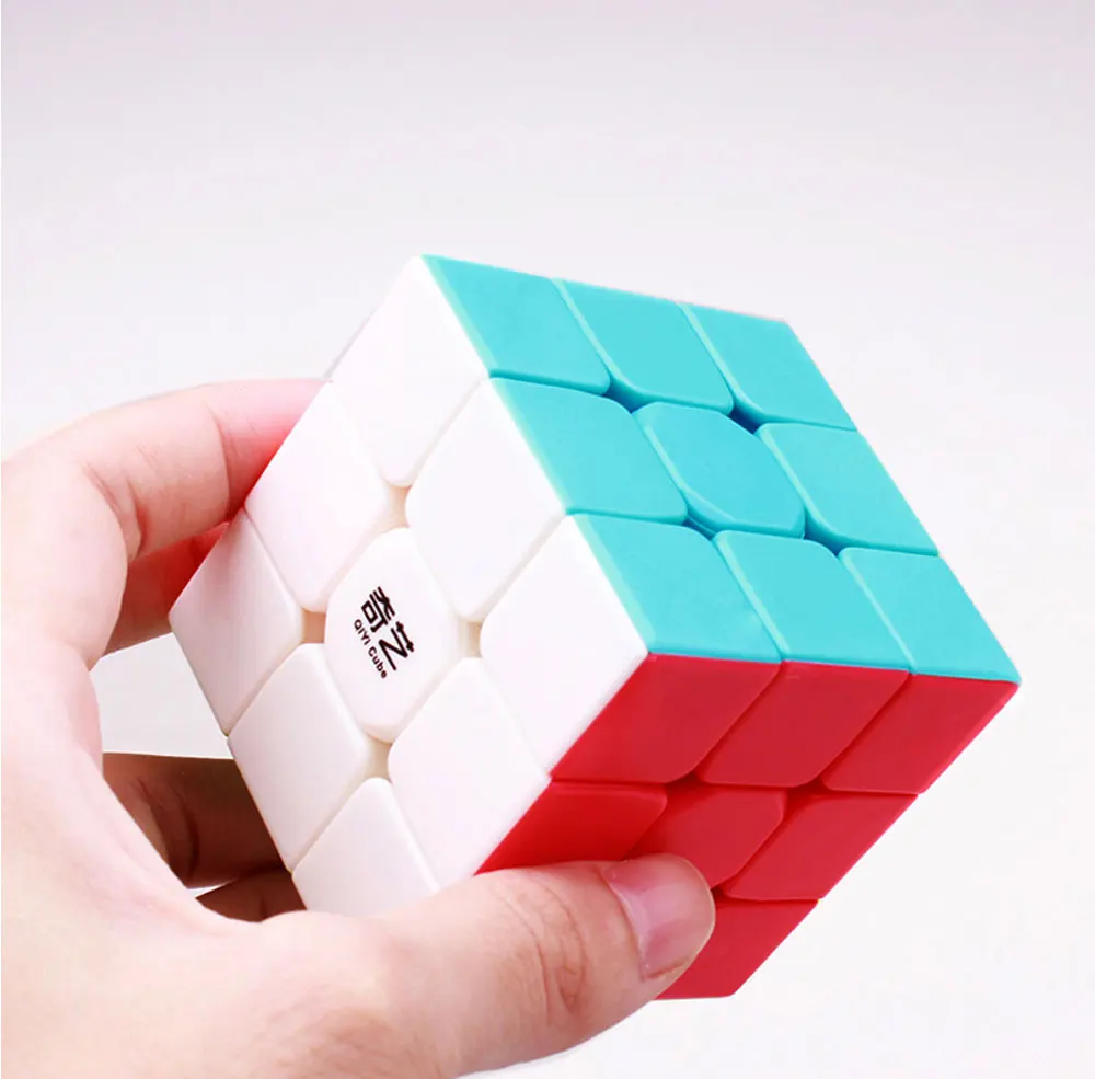 QIYI warrior w cube 3x3x3 профессиональный скоростной волшебный куб парус Головоломка Куб Neo Cubo magico stickerless для детей