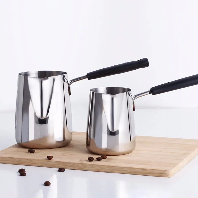 Кофейник с длинной ручкой Moka Pot 304 из нержавеющей стали кофейник для таяния масла