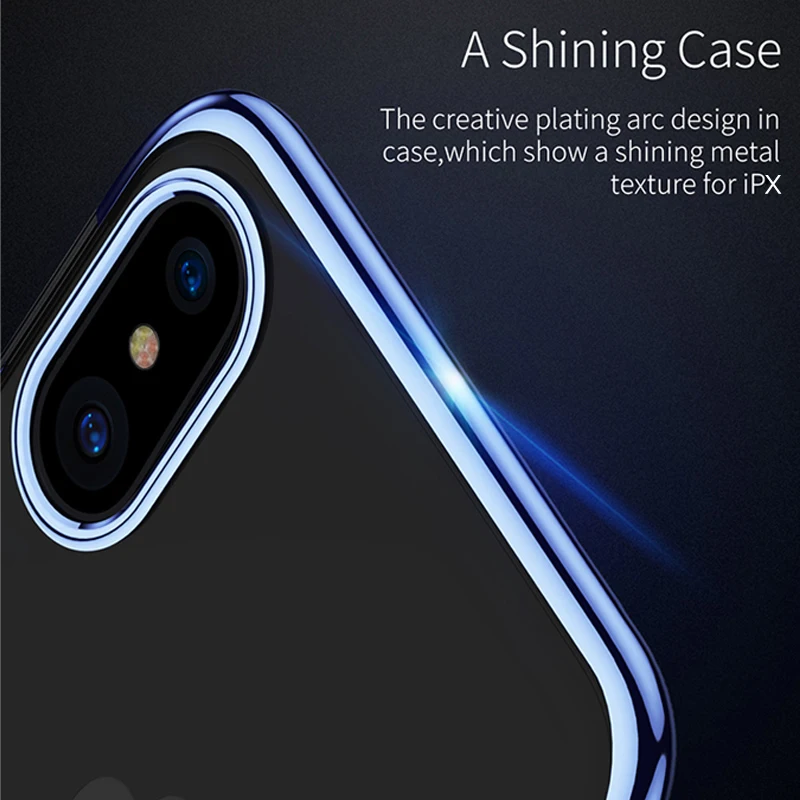 Роскошный пластиковый чехол Baseus для iPhone X защитный ультратонкий телефона