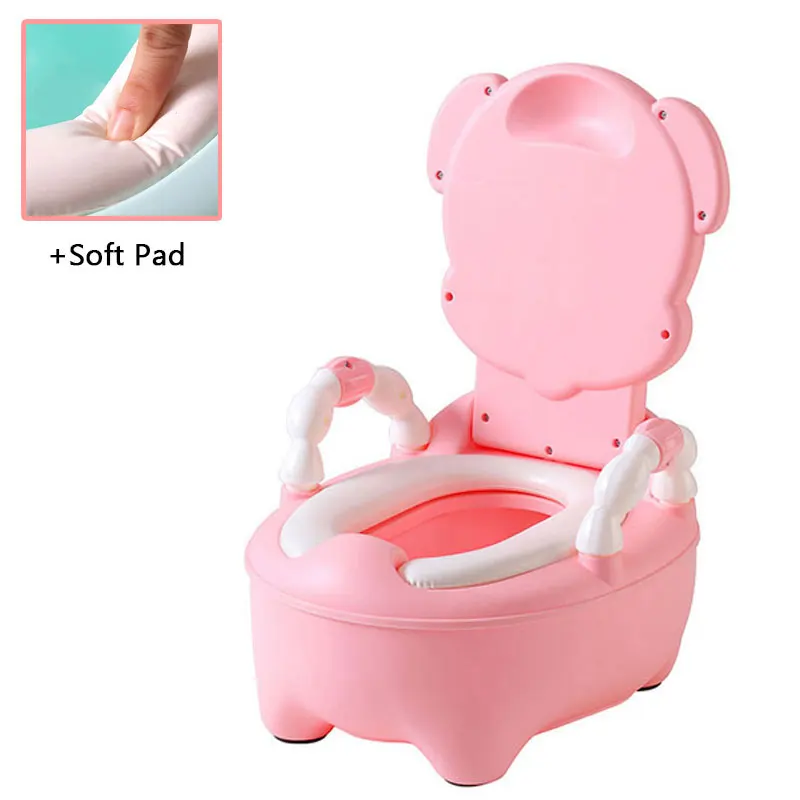 New Portable Toilet Potty Training Seat Children's Potty Toilet Seat Infantil Baby Pot For Kids Boys Babies Urinal For Nursery - Цвет: 12 soft cushion