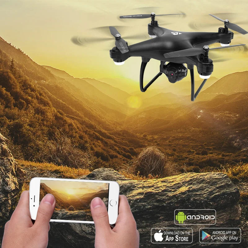 Радиоуправляемый Дрон с камерой Квадрокоптер 2.0MP 0.3MP FPV WiFi передача высоты