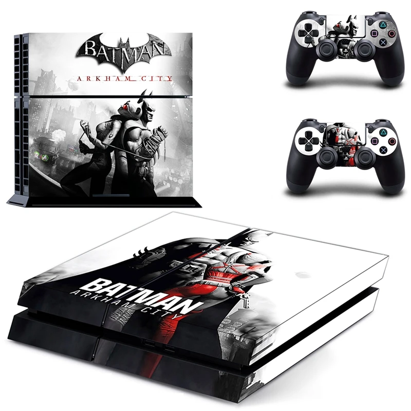 Batman: Arkham City наклейки стикеры на кожу для Playstation 4 PS4 консоли + из 2 предметов