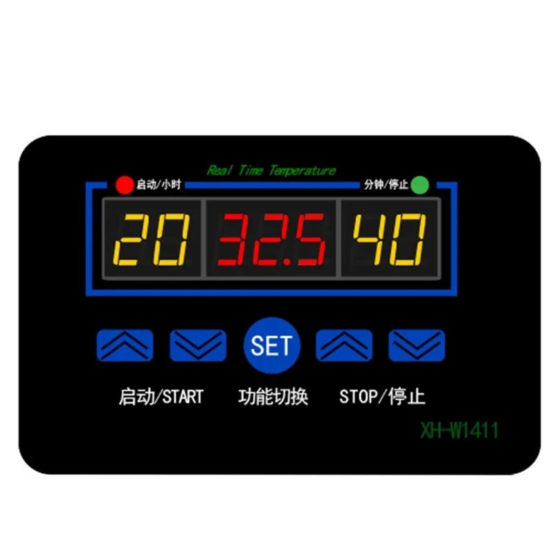 W1411 AC 220V 10A светодиодный цифровой регулятор температуры Термостат переключатель
