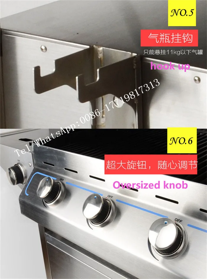 Бездымная койка для барбекю промышленная Настольная мини-койка из нержавеющей