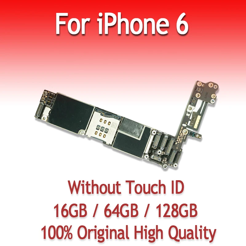 Оригинальная материнская плата 16 Гб 64 128 ГБ для iPhone 6 4 7 дюйма без отпечатков