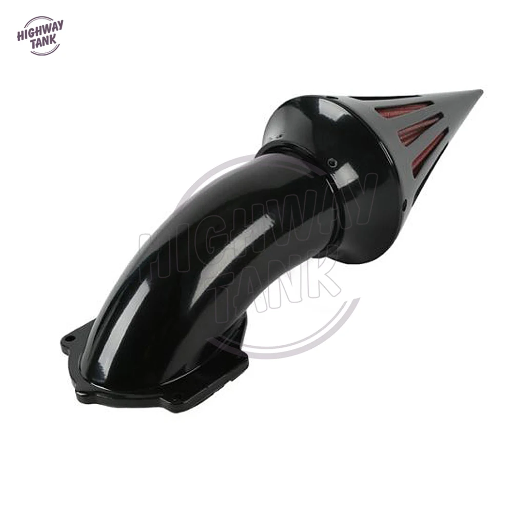 Черный мотоциклетный Набор для очистки воздуха с шипами фильтр всасывания чехол