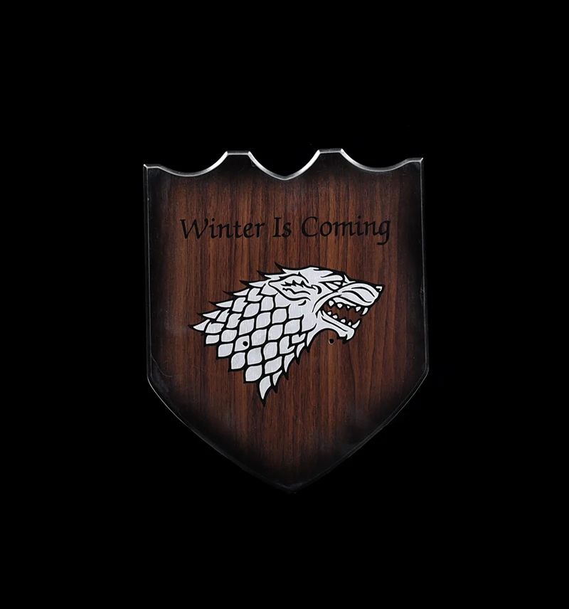 For Game of Thrones Sword Ice Swords Replica Real Stainless Steel With Wall Hanging Stand/Black Wooden Sheath-48Inch