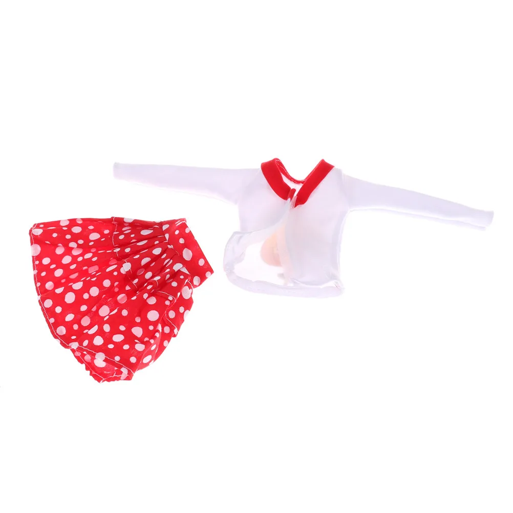 Модное нарядное платье для девочек юбка в белый горошек красивая одежда лучший