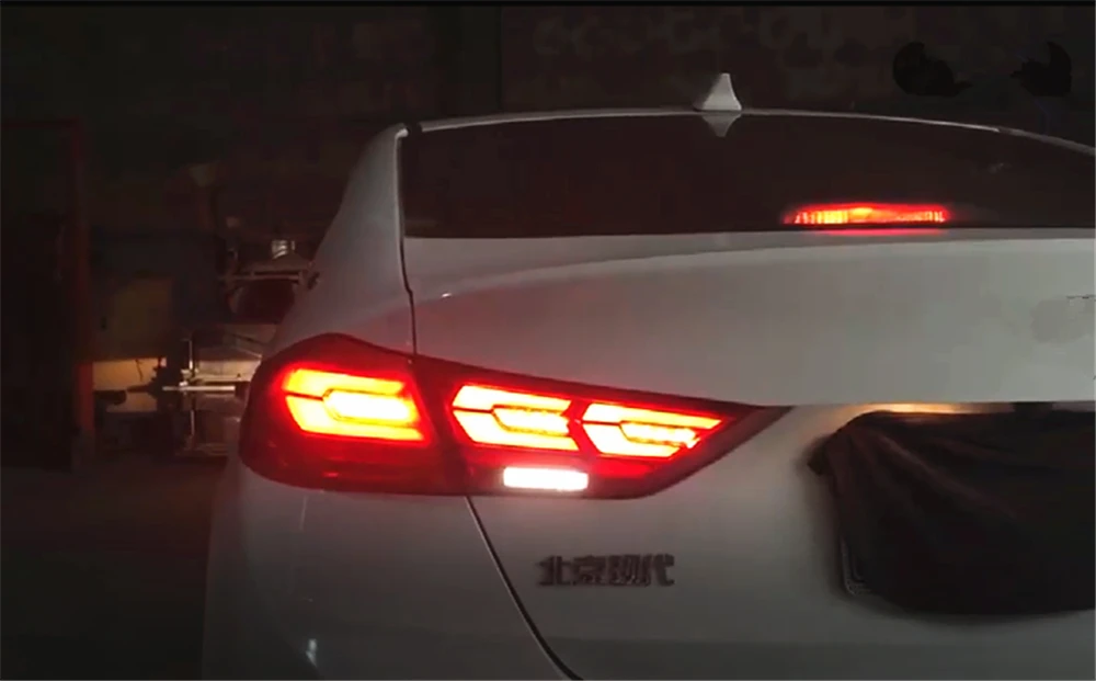 Автомобильный мигающий 1 пара для hyundai Elantra задний светильник светодиодный светильник s стояночный задний светильник s светодиодный задний светильник чехол для автомобиля