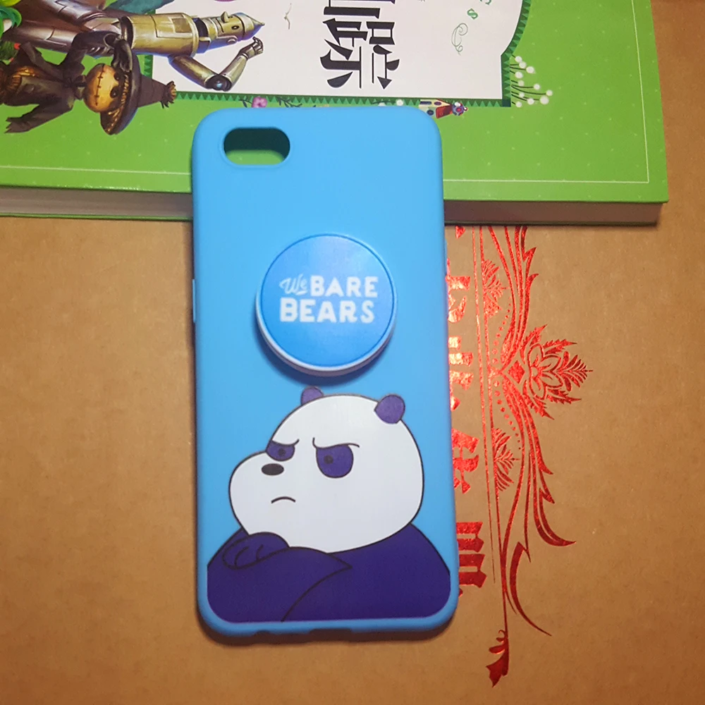 blue bear Чехол для Xiaomi Redmi Note 4A 4X5 Plus 5A 6 6A 7 7 Pro S2 A2 Lite Prime Y2 мягкий чехол для телефона с кронштейном - Цвет: blue bear