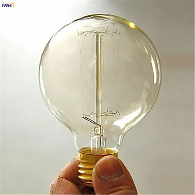 IWHD Diamond ампулы Эдисон лампы Светильник лампочка E27 40W промышленный Настенный декор лампада подвесной светильник в стиле ретро ST64 T30 Lampara Винтаж лампа Bombillas
