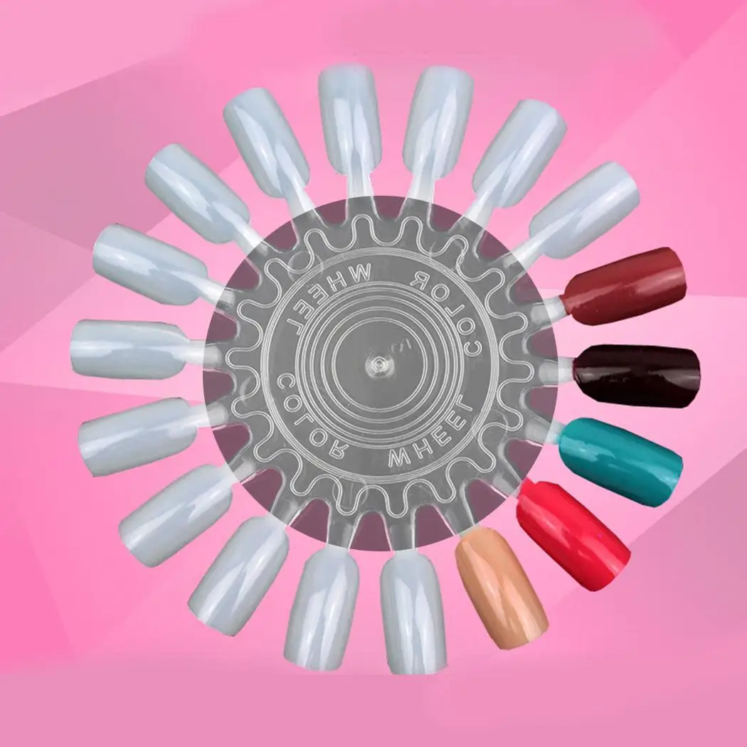 18 палочек для дизайна ногтей стенд круглый накладные ногти Дисплей лоток стойка