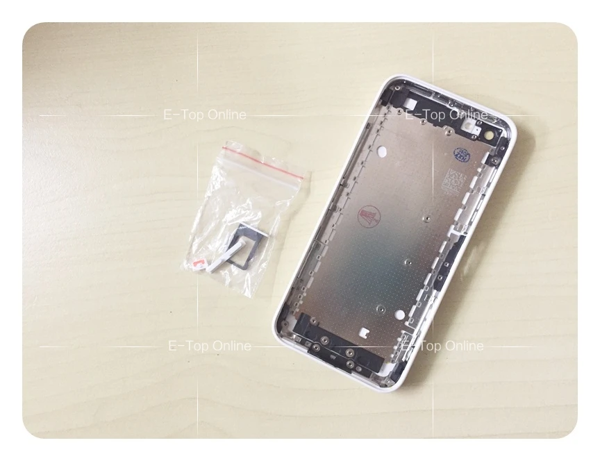 На заказ IMEI Корпус чехол на fundas для iphone 5c задняя крышка полный корпус задний Чехол части с sim-лотком кнопка+ отслеживание