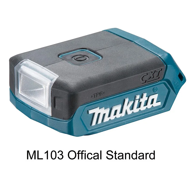 Standard Япония Makita ML103 перезаряжаемый светодиодный светильник флэш-светильник зарядное рабочее светодиодное освещение 12Vmax литиевая батарея осветительный светильник er - Цвет: Standard