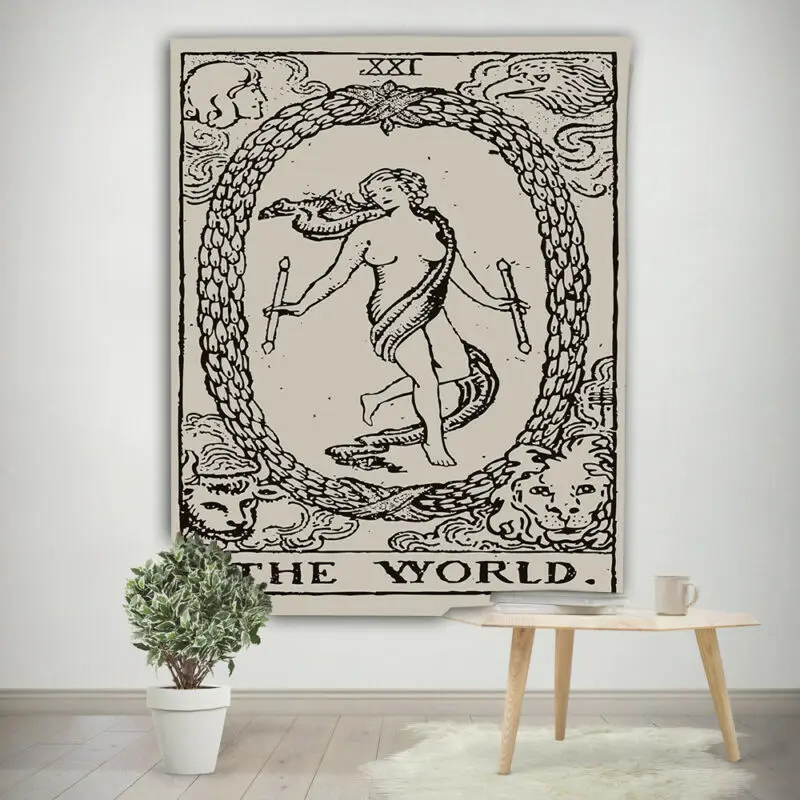 Таро карты гобелен Настенное подвесное одеяло s спальня настенные гобелены