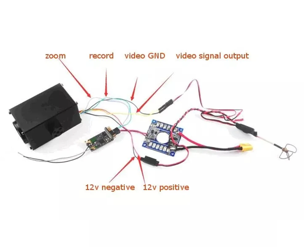 Happymodel HC700R 1080P HD рекордер 32x зум FPV камера DVR Поддержка 64G SD для FPV Дрон Квадрокоптер