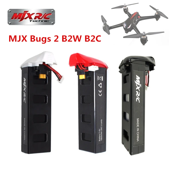 

Аккумулятор для вертолета MJX Bugs 2 B2W B2C, 7,4 В, 1800 мА · ч, 25C, литий-полимерный аккумулятор