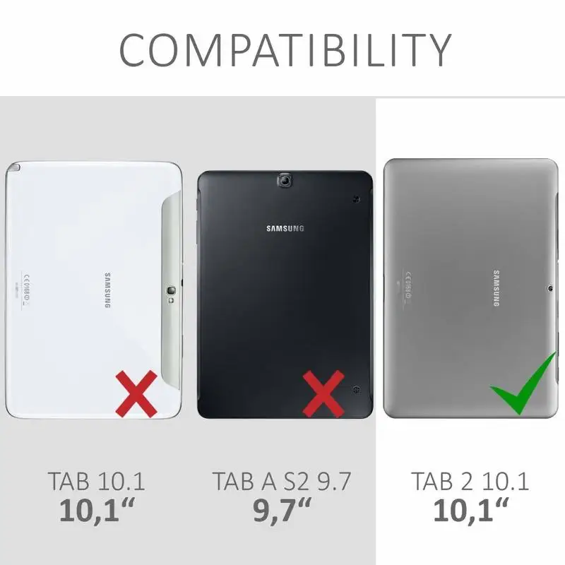 Магнитный чехол подставка для Samsung Tab 2 10 1 GT P5100 P5110 P5113 Tablet 360 полностью защитный