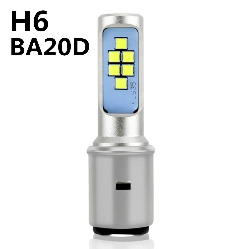 Vehemo H4 HS1 6000K Высокая мощность Мотоцикл Hi Lo Лампа мотоцикл H6 ATV светодиодный H4 HS1 светильник передняя лампа головной светильник BA20D