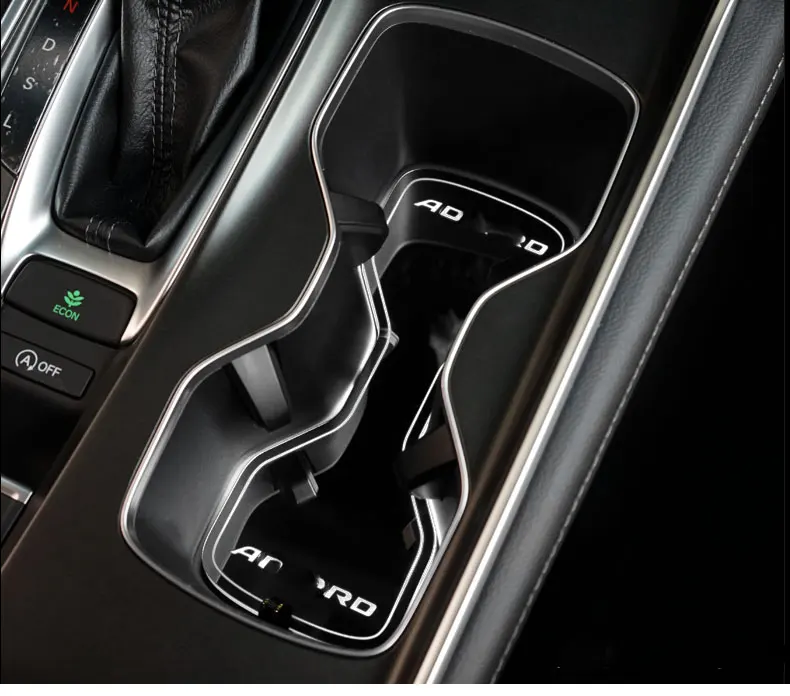 Для Honda Accord люминесцентный держатель для стакана воды светодиодный светильник с прокладкой атмосферная лампа для интерьера автомобиля зарядка