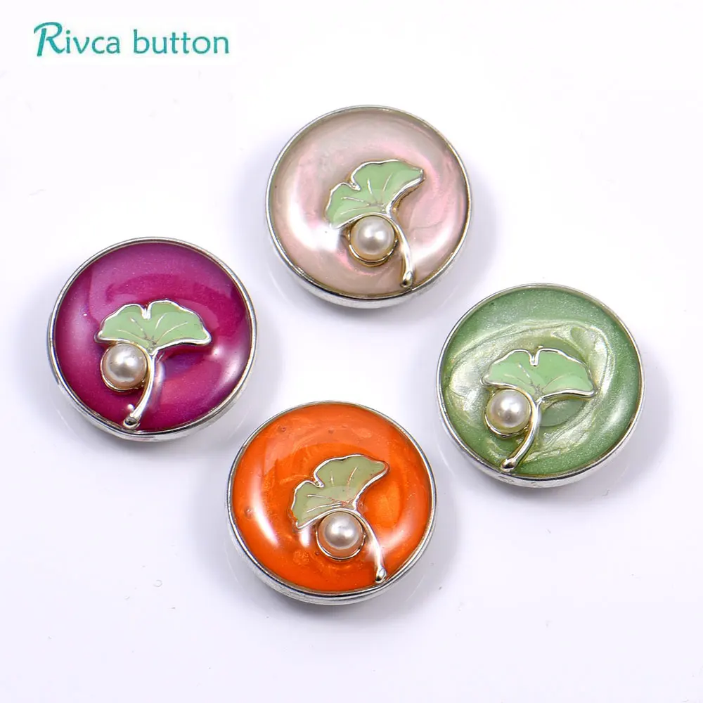 D04490 Rivca Snap Ginger 18 мм Цветок Модные ювелирные изделия оснастки для женщин