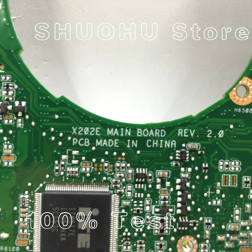 Материнская плата KEFU для ноутбука ASUS X202E X201E S200E X201EP I3-3217U 4G/Memory протестированная на