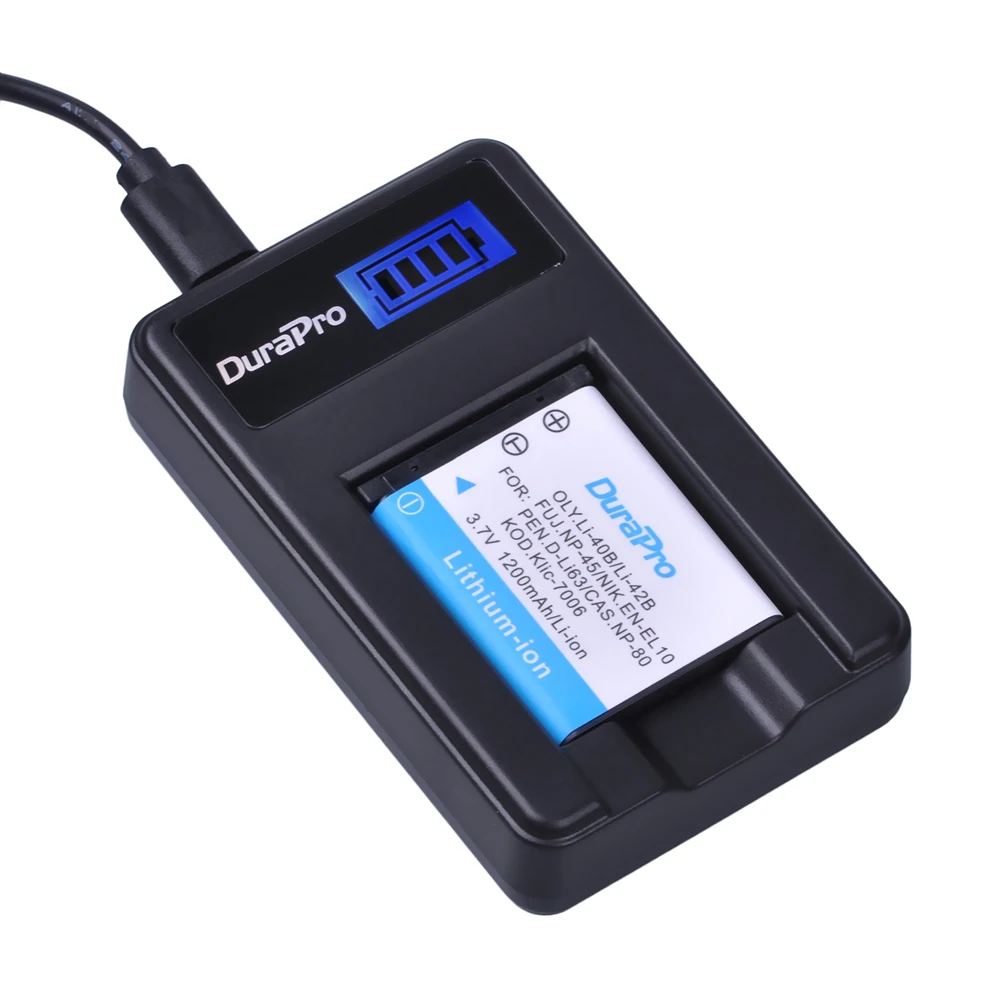 ЖК-дисплей USB зарядное устройство для Olympus Li 40B 42B Li-42B аккумулятор FUJIFILM NP-45 NP 45 NP45 45A