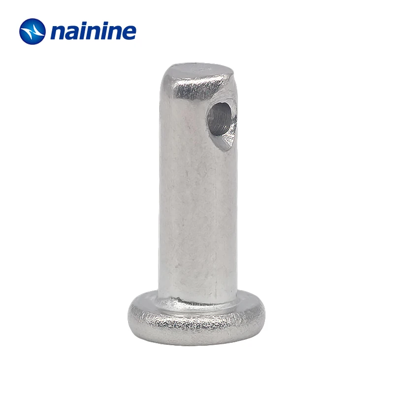 2/5Pcs GB882 Dowel Pin Flat Head Cylindrical Pin With Hole 304 Stainless Steel HW182