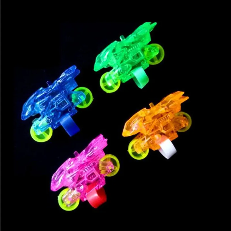 Новый светодиодный светящийся мотоцикл в форме пальца мигающий пальцевый фонарь