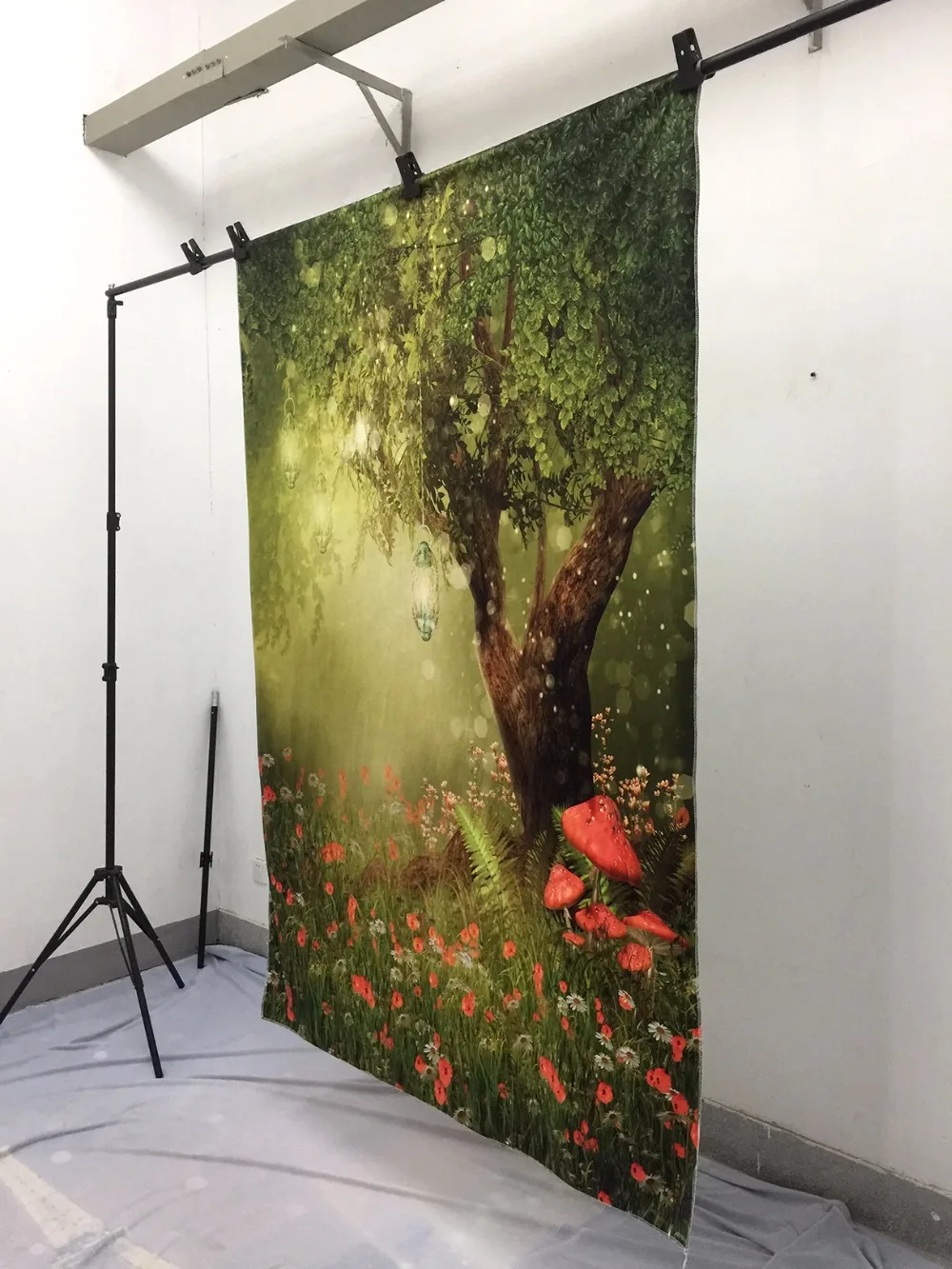 VinylBDS детский зеленый лес природа Детские фотографии Луг Цветы фото стенд фон