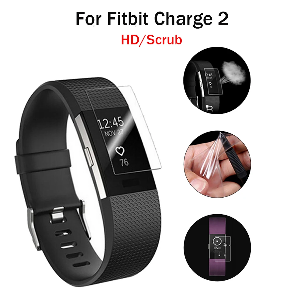 1/2/5/10 шт пленка для браслета FitBit Charge 2 прозрачная HD защитная пленка/анти