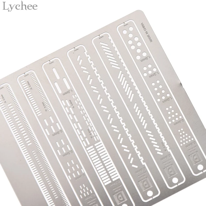 Lychee металлическая модель строчка Гильдия доска швейная измерительная линейки