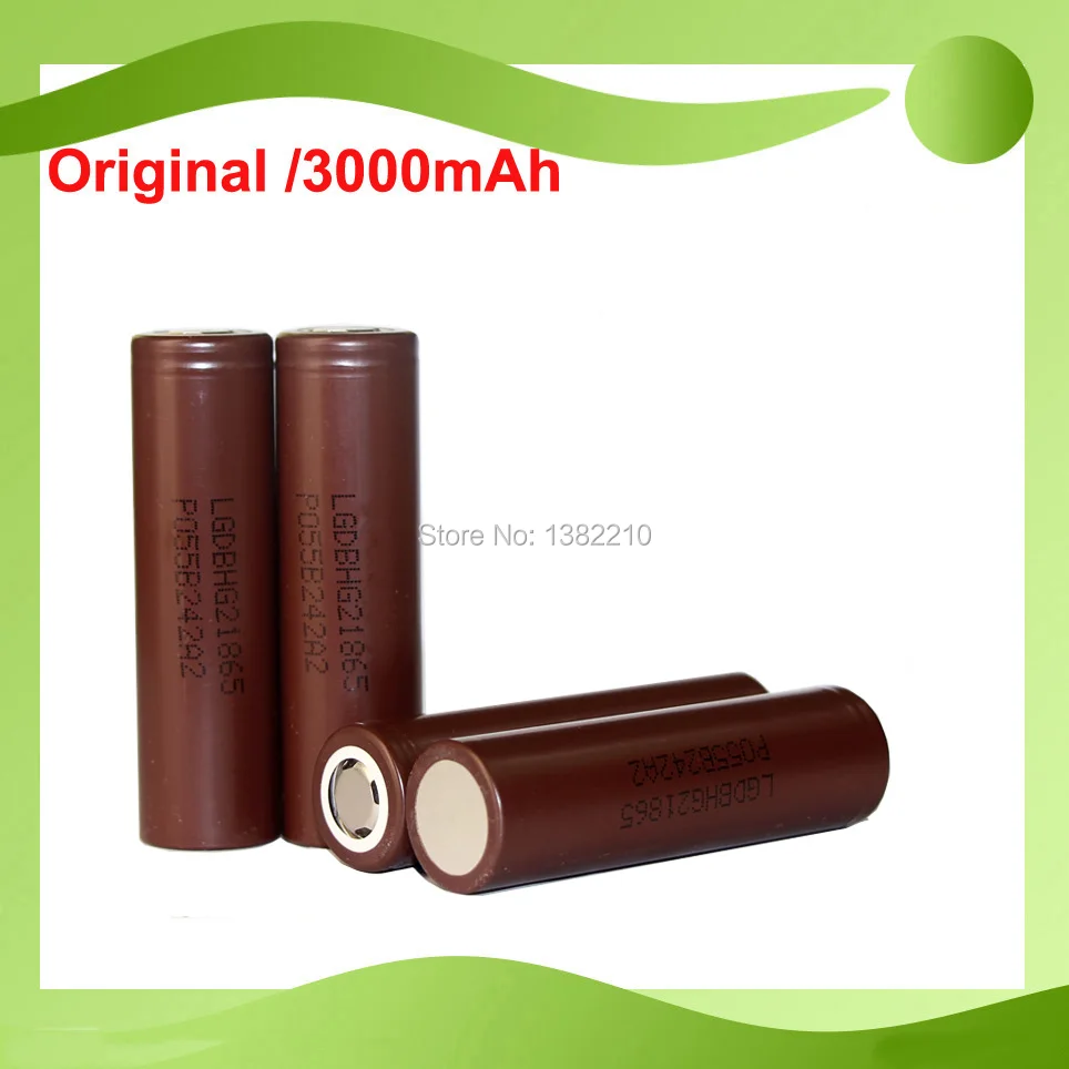 Бесплатная доставка! 50 шт./лот оригинальный 18650 3 6 В INR18650 hg2 3000 мАч непрерывный