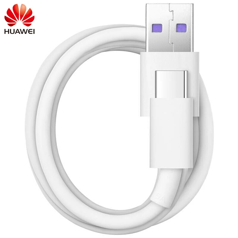 Huawei Supercharge оригинальный Тип C кабель Коврики 9 10 20 Pro P10 плюс P30 Honor V10 5A быстрое